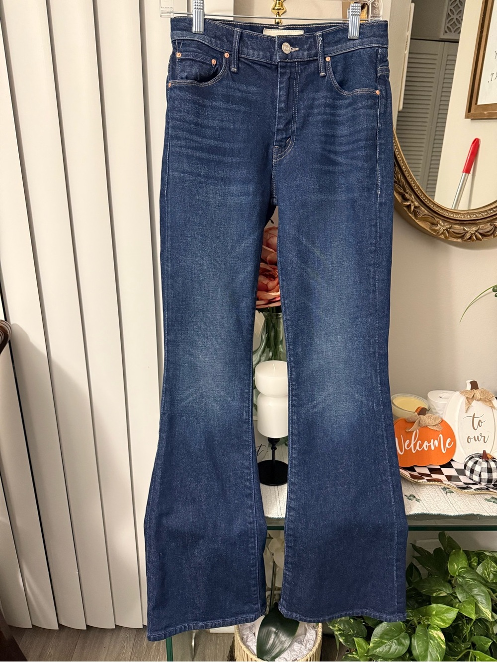 MOTHER Dark Indigo Flare Jeans